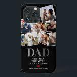 Dad Man Myth Legend Photo Collage iPhone 13 Pro Case<br><div class="desc">Custom dad iphone case featuring a family photo collage for you to replace with your own,  the text "dad,  the man,  the myth,  the legend",  a red heart,  and the childrens names.</div>