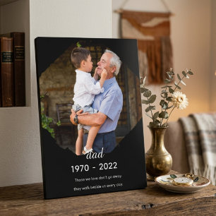 Dad Memorial Tabletop Plaque with Easel