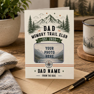 Dad Memory Trail Club Father’s Day Photo Card