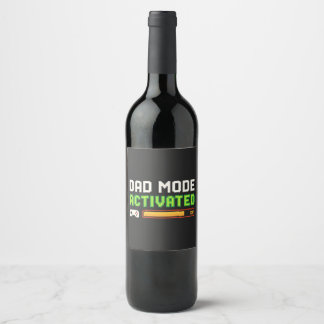 Dad Mode: Activated | Gamer Dad Wine Label