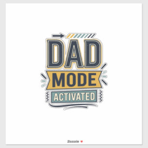 Dad Mode Activated Vintage Engraving Shirt Design 
