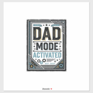 Dad Mode Activated Vintage Engraving Shirt Design_