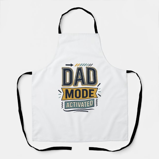 Dad Mode Activated Vintage Engraving Shirt Design  Apron (Front)