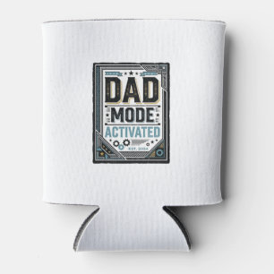 Dad Mode Activated Vintage Engraving Shirt Design_ Can Cooler