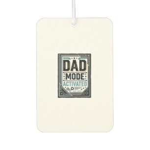 Dad Mode Activated Vintage Engraving Shirt Design_ Car Air Freshener