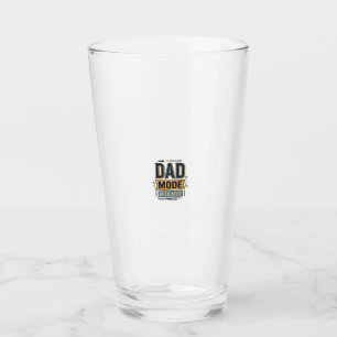 Dad Mode Activated Vintage Engraving Shirt Design Glass