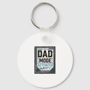 Dad Mode Activated Vintage Engraving Shirt Design_ Key Ring