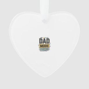 Dad Mode Activated Vintage Engraving Shirt Design Ornament