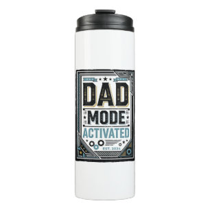 Dad Mode Activated Vintage Engraving Shirt Design_ Thermal Tumbler
