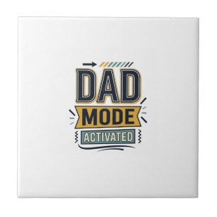 Dad Mode Activated Vintage Engraving Shirt Design Tile
