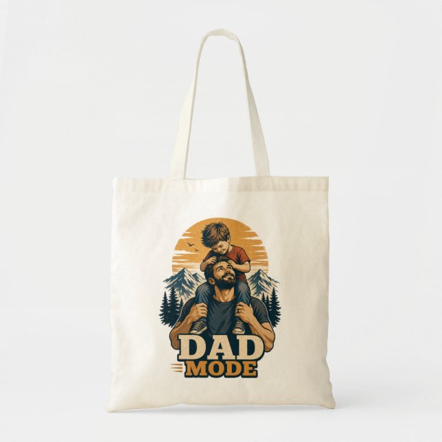 Dad Mode Father's Day Shirt Tote Bag (Front)