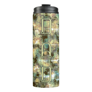 Dad Modern Dystopian Camouflage Thermal Tumbler