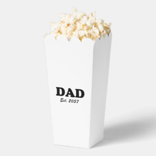 Dad modern typography custom established date favour box