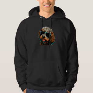 Dad Mom Cool Dog Sunglasses  Cavapoo Hoodie