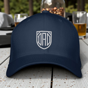 Dad Monogram Crest Fathers Day Birthday Gift Embroidered Hat
