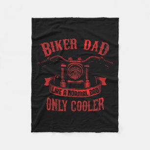 Dad Motorcycle Father39s Day Design For Fathers  Fleece Blanket