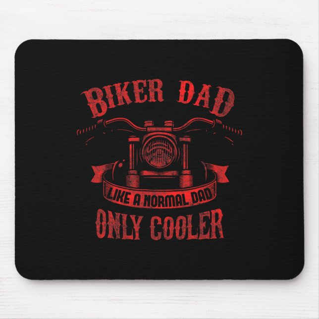 Dad Motorcycle Father39s Day Design For Fathers  Mouse Pad (Front)