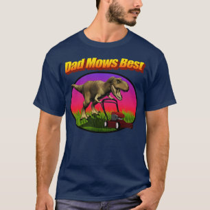 Dad Mows Best Lawn Mowing Dad Joke T-Shirt