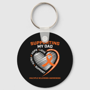 Dad Ms Dad Multiple Sclerosis Dad Ms Awareness  Key Ring