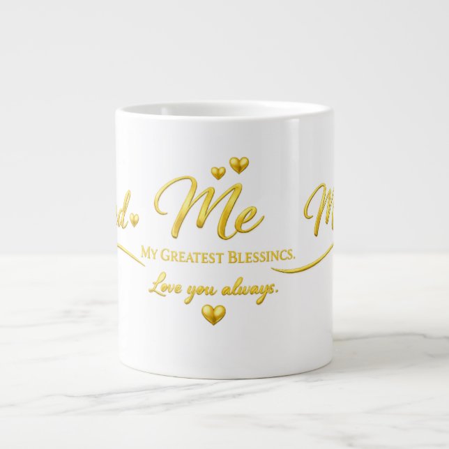 Dad Mum Me – My Greatest Blessings Mug (Front)