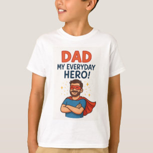 Dad My Everyday Hero – Super Dad Mug with Cartoon T-Shirt