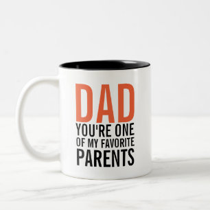 Dad My Favourite Parent Father's Day Coffee Mug