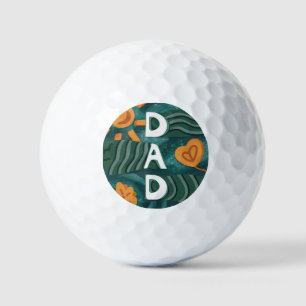 Dad - National Dad Appreciation Day Green Golf Balls