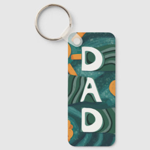 Dad - National Dad Appreciation Day Green Key Ring