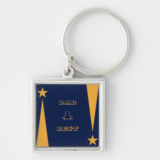 Dad Nose Best pun Key Ring (Front)