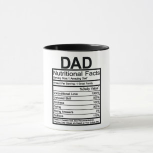 Dad Nutritional Facts Mug