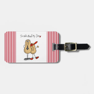 Dad - Nuts About My Son T-shirts and GiftsD Luggage Tag
