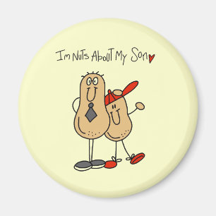 Dad - Nuts About My Son T-shirts and GiftsD Magnet