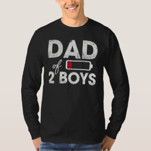 Dad of 2 Boys Funny from Son Father's Day 2023 V T-Shirt