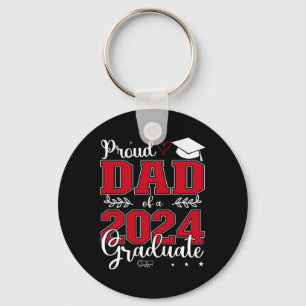 Dad Of A Cl Of 2024 Graduate For Graduation Key Ring