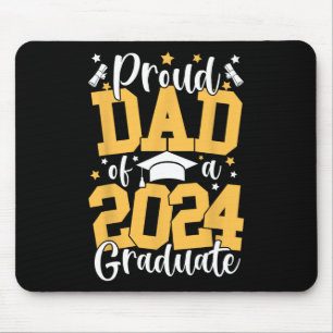 Dad Of A Cl Of 2024 Graduate Matching Family Mouse Pad