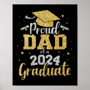 Dad Of A Cl Of 2024 Graduate Senior Graduation  Poster