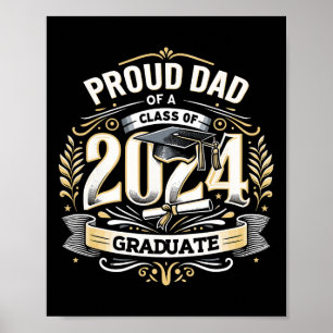Dad Of A Cl Of 2024 Senior Funny Graduation 24  Poster