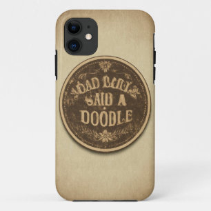 Dad of a Doodle Vintage Wood Mobile Case