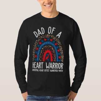 Dad of a Warrior CHD Congenital Heart Defect Aware T-Shirt