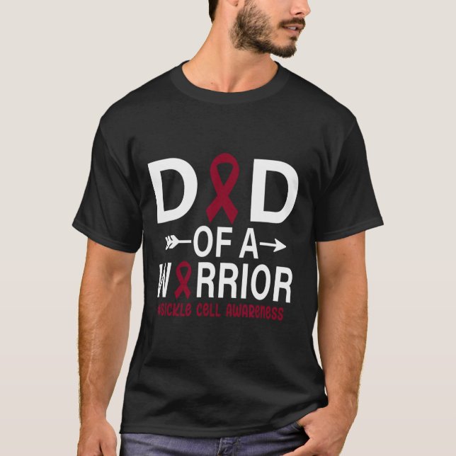 Dad Of A Warrior Sickle Cell Awareness Month Burgu T-Shirt (Front)