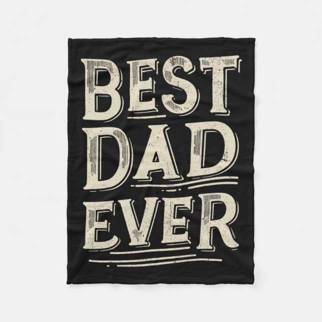 Dad Of All Time From Daughter Son Birthday  Fleece Blanket (Front)