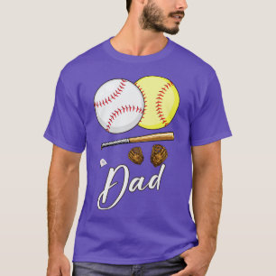 Dad Of Ballers Baseball And Softball Player T-Shirt