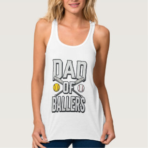 Dad of Ballers Softball and Baseball Vintage Shirt