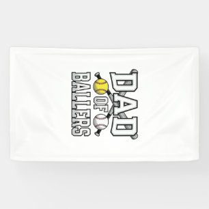 Dad Of Ballers Vintage Baseball Softball Shirt Des Banner