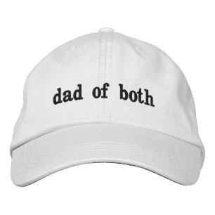 Dad of Both Personalised Father's Day Gift Present Embroidered Hat