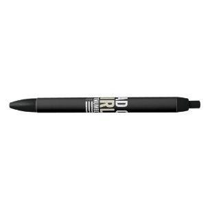 Dad of Girls Out Numbered Funny Father's Day Black Ink Pen