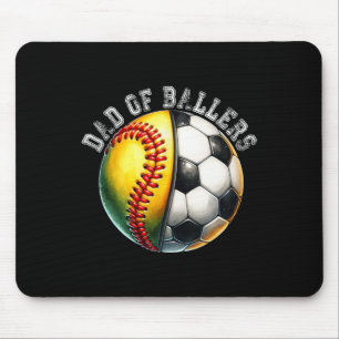 Dad Of Llers Softll Soccer Player Coach Father's D Mouse Pad