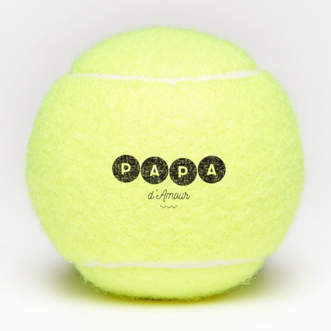Dad of love tennis balls (Front)