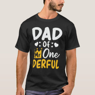 Dad of Mr Onederful 1st Birthday Party Matching T-Shirt