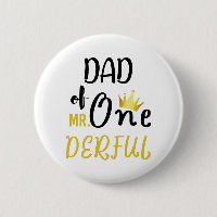Dad of MR Onederful Funny 1st Birthday T-Shirt